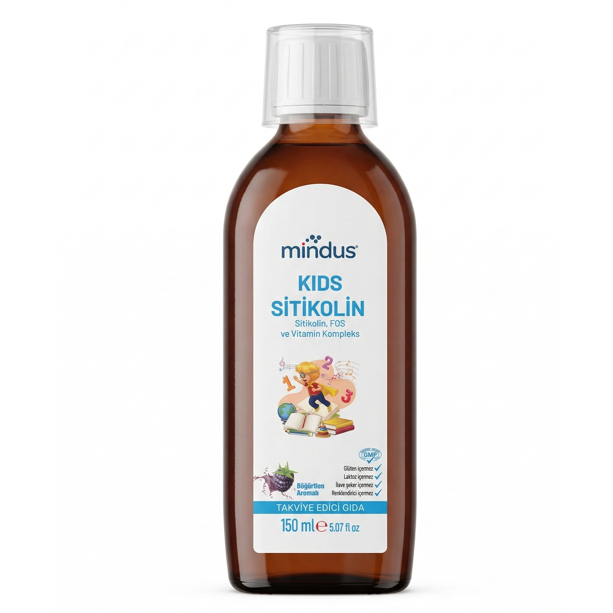 mindus Kids Sitikolin Şurup 150 ml