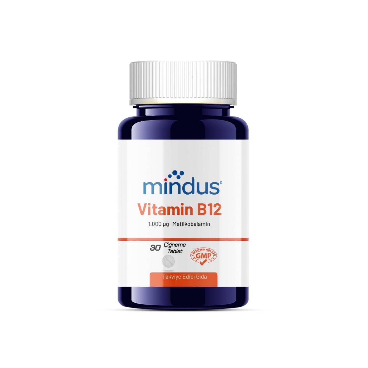 mindus Vitamin B12 30 Çiğneme Tablet